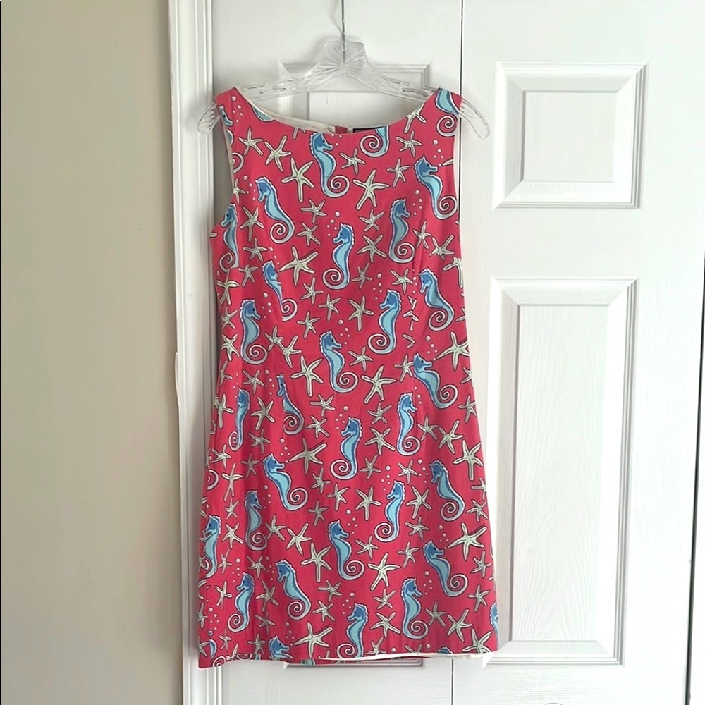 Vineyard Vines Women’s Starfish and Seahorse Dress - Pink